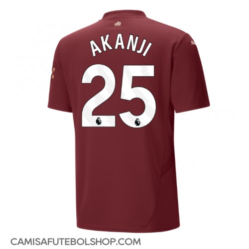 Camisa de time de futebol Manchester City Manuel Akanji #25 Replicas 3º Equipamento 2024-25 Manga Curta